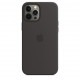 Coque en Silicone avec MagSafe iPhone 12 Pro Max - Noir - Original Apple